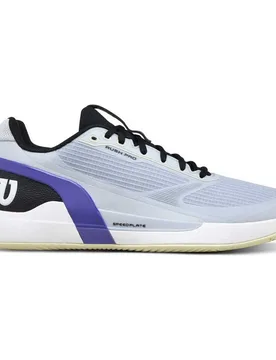 Rush Pro 5 Padel Shoes Gray Dawn / Black / Tender Yellow UK 11.5 - Wilson - FashionsVida