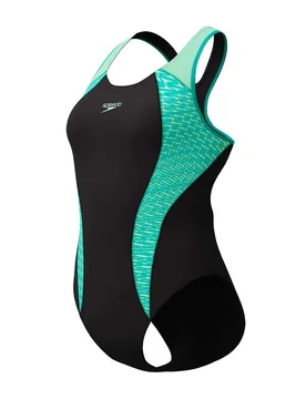 Placement Laneback Swimsuit Turquoise Gem UK 34 Women - Speedo - FashionsVida