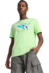 Graphics multiple camiseta manga corta hombre Verde (M)