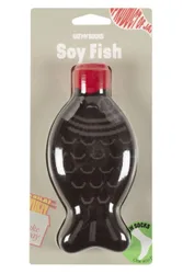 Pair Soy Sauce Fish Cotton Socks Soy Sauce One Size - Multi Coloured - Size: One Size