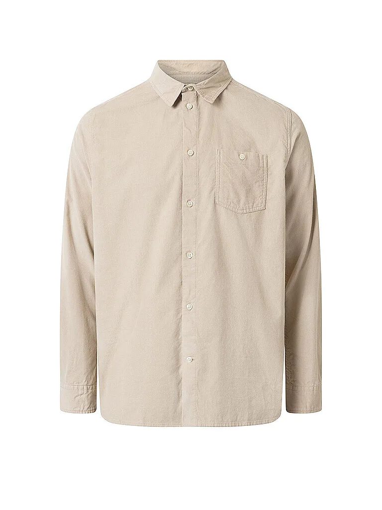 Cordhemd Regular Fit beige S Herren - Knowledge Cotton Apparel - FashionsVida