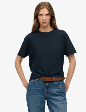 Superdry Damen Studios T-shirt mit Lockerer Passform Navy - Größe: 42 - 29.99 - FashionsVida