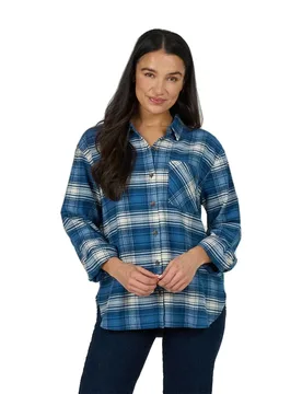 Chemise à Manches Longues Shore Break Flannel Midnight Navy M - Salty Crew - FashionsVida