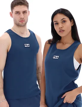 Richard Ribbed Vest Unisex Top - XS - FILA - FashionsVida