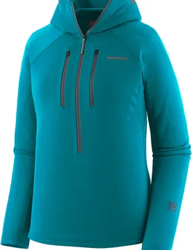 Polaire ultralégère et respirante zippée - W's R1 Ultralight Hoody Glacial Blue - Taille M - Bleu - Patagonia - FashionsVida