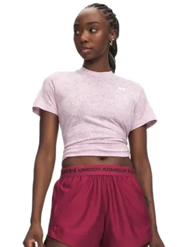 T-shirt à Manches Courtes Tech Pixelate Pink / White S - Under armour - FashionsVida