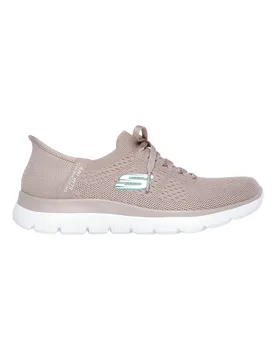 Sneakers Taupe Vegan Slip-ins: Summits - New Daily 39 - Skechers - FashionsVida