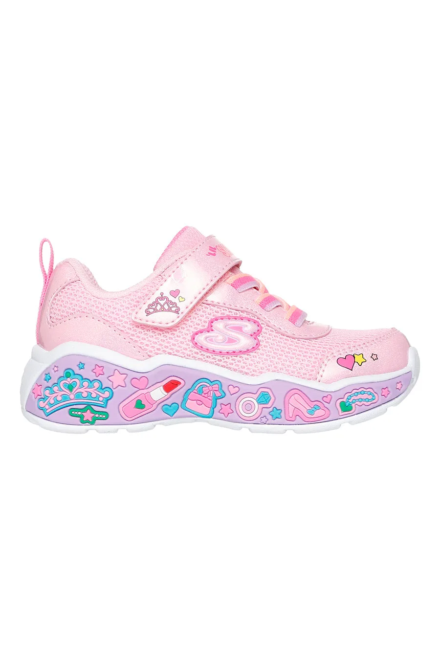 Sneakers rosa con glitter e suola decorata Play Scene Fun Squad 25 - Skechers - FashionsVida