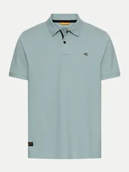 Poloshirt mit Kontrastdetails Blau M