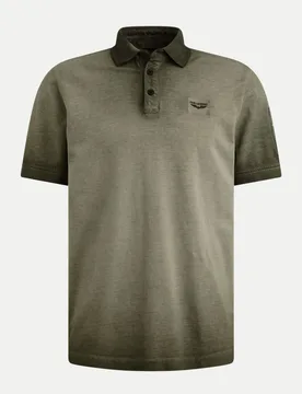 Hemd mit Polokragen pique Grün L - PME Legend - FashionsVida