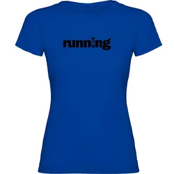 Maglietta A Maniche Corte Word Running Royal Blue XL