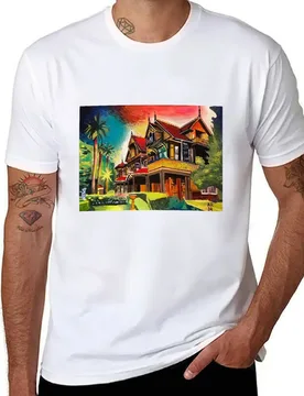 Winchester Mystery House T-Shirt anime t shirts oversize men t shirt cotton 100% T-Shirt - Aliexpress - FashionsVida