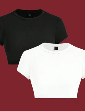Camiseta holgada de manga extra corta con corte minimalista y ajustado, adecuada para el verano XL - Shein - FashionsVida