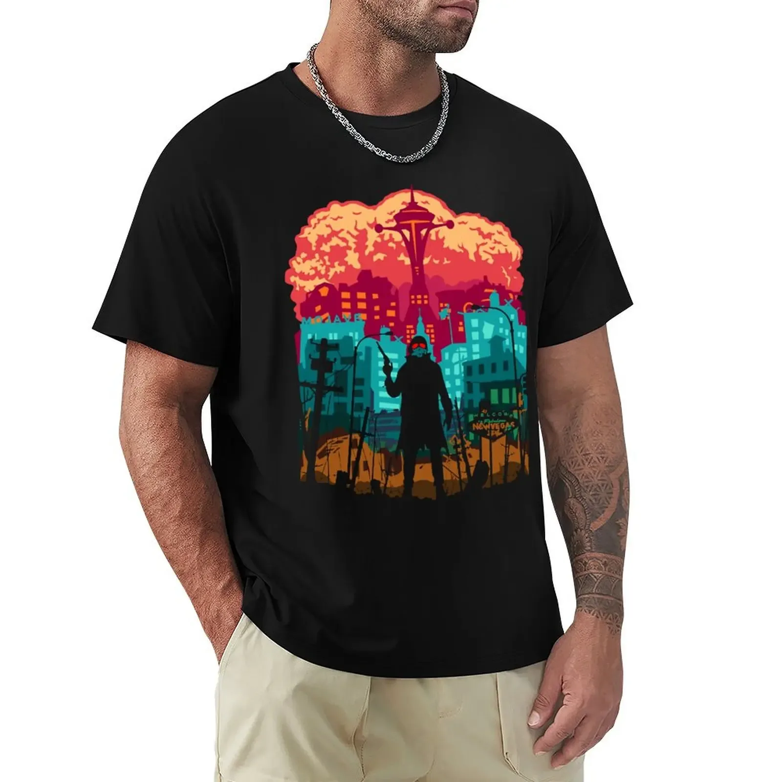 New Vegas T-Shirt Basic Breathable Solid Color T-Shirt - Aliexpress - FashionsVida