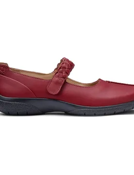 Women's Wide Fit 'Shake II' Mary Janes in Red Size: 5 - Red - Size: 5 - Hotter - FashionsVida