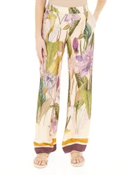 Pantalone con fantasia BEIGE L