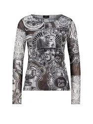 Langarmshirt schwarz 36 damen