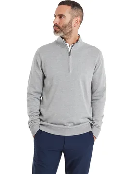 Layer Drirelease 1/2 Zip, grau l - FootJoy - FashionsVida