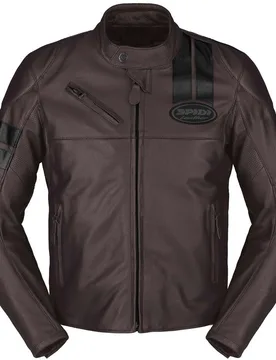 Giubbotto Moto Pelle ROAR Vinaccia nero taglia 58 - Spidi - FashionsVida