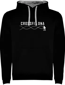 Sweat à Capuche Crossfit Dna Two-colour Black / Grey M - Kruskis - FashionsVida