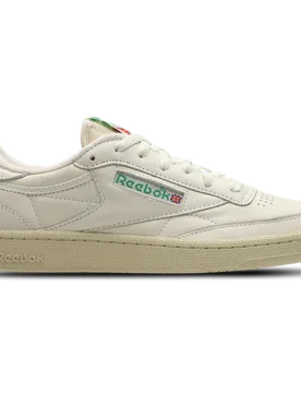 Club C Men's Sneakers - White - Size 8 - Leather & Synthetics - White - Size: 8 - Reebok - FashionsVida