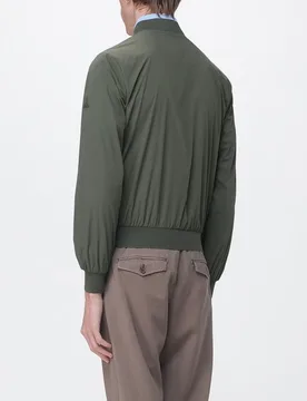 Giubbotto Bomber Uomo Blu Scuro in Jersey Stretch - HE1440015 - HESKIMO - FashionsVida