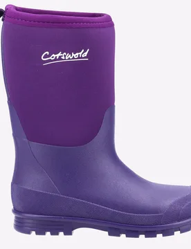 Kids Unisex Hilly Neoprene Junior - Purple Rubber - Size Uk 3 - Cotswold - FashionsVida