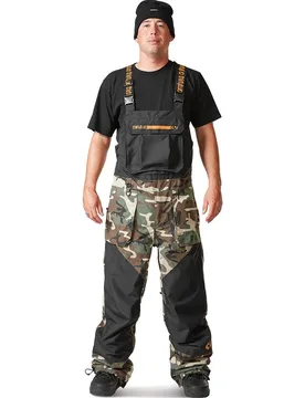 Pantalon Basement Bib Black / Camo M - ThirtyTwo - FashionsVida