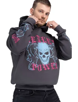 Sweat à Capuche Pantera Hd Anthracite / Magenta / Sky Blue M - Benlee - FashionsVida