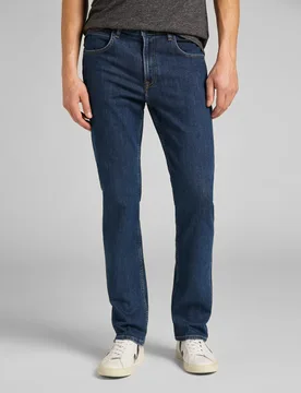 Straight Fit Brooklyn Jeans Dark Blue Denim male - Lee - FashionsVida