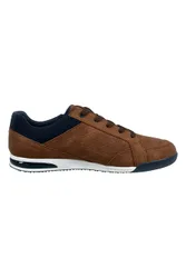 Sneakers da uomo marroni con cerniera laterale 325A380950696341 45
