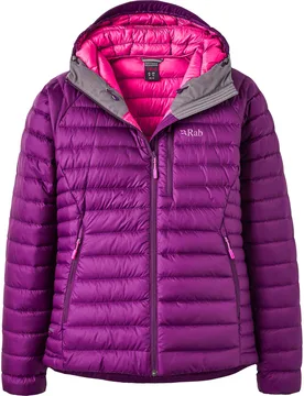 Doudoune chaude en duvet - Microlight Alpine Jacket W Mulberry - Taille S - Violet - Rab - FashionsVida