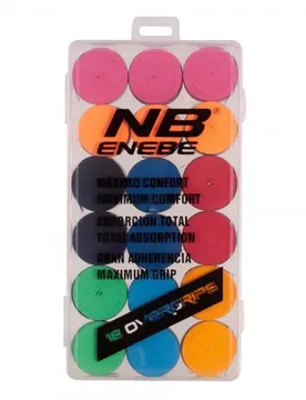 Smooth 18 Units Padel Overgrip Multicolor One Size - Enebe - FashionsVida