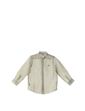 SUN68 Camicia in lino SABBIA 16A - Sun68 - FashionsVida
