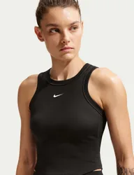 One Fitted Dri-Fit Cropped Vest Top Black Mix female