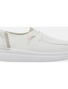 Zapatos de cordones de mujer con plataforma en tejido - HeyDude - FashionsVida