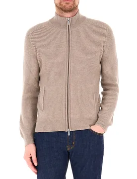 Cardigan misto lana BEIGE 56 - Gran Sasso - FashionsVida