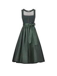 Dirndl MONIKA 80cm verde oscuro 44