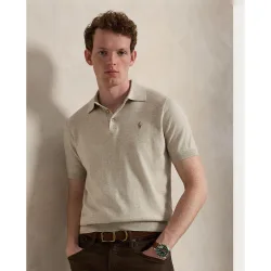 Jersey de hombre en Claro Walnut Marrón Jaspeado