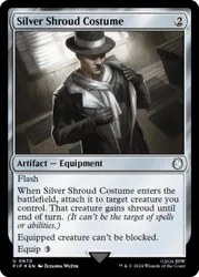 Silver Shroud Costume (Surge Foil) Universes Beyond: Fallout