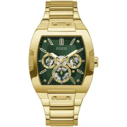 Stylish Gw0456g3 Phoenix Mens Watch With Green Dial And Chronograph - Gold Stainless Steel - One Size