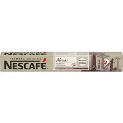 Estuche 10 cápsulas Áfricas café ristretto arábica robusta intensidad 10 compatibles con máquinas Nespresso