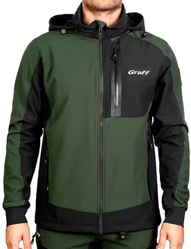 S Softshell Jacket Green 4XL Men - Graff - FashionsVida