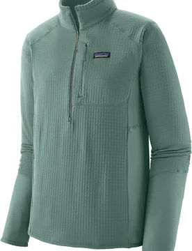 Technisches Fleece mit 1/4-Reißverschluss Polartec® M's R1 P/O Blue Sage für Herren Größe M Blau - Patagonia - FashionsVida