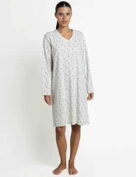 Camisón largo de mujer de punto de algodón - Admas - FashionsVida