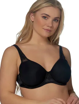 Women's 'Elbrina' Spacer Underwire Bra in Black Size: 44C - Black - Size: 44C - After eden - FashionsVida