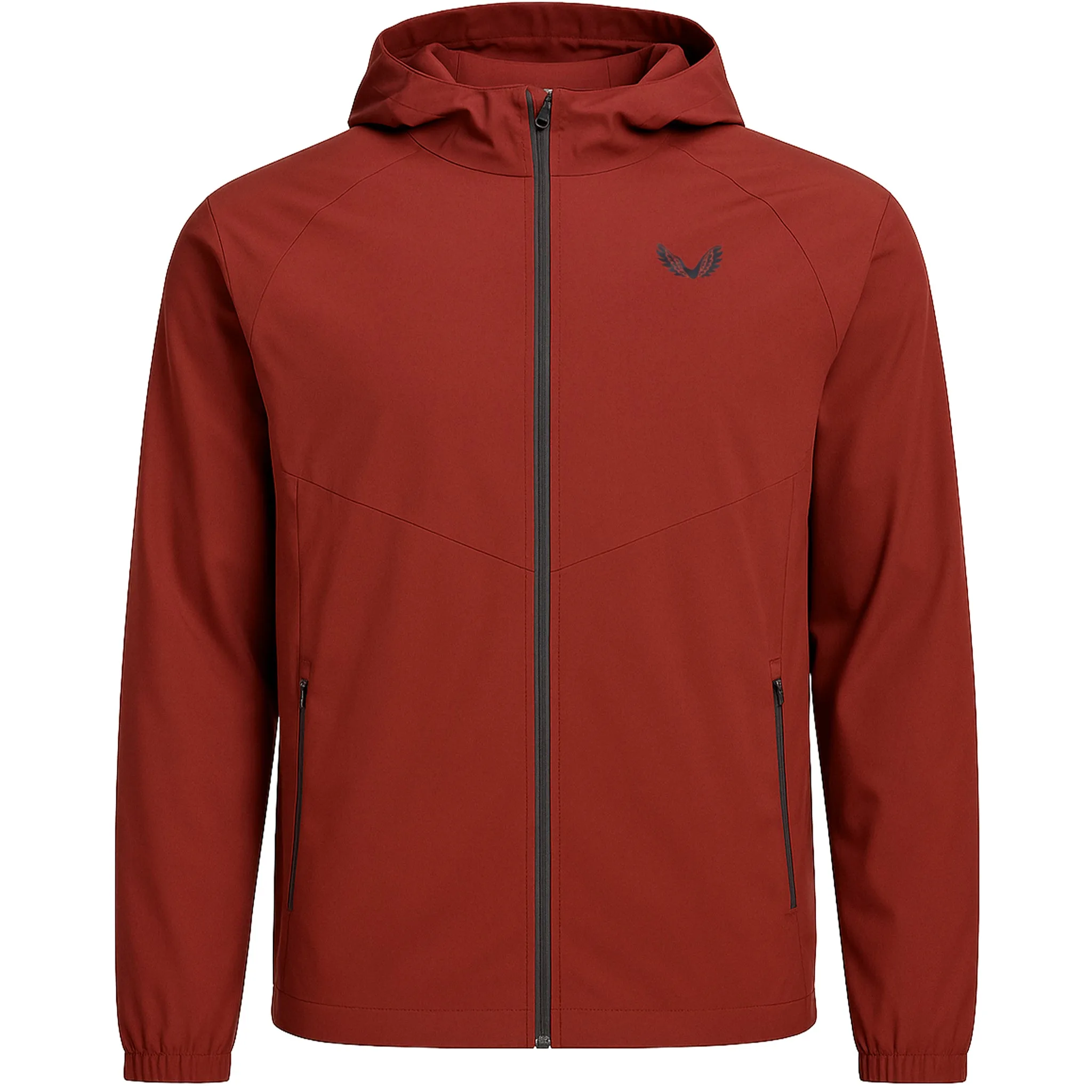 Flyweight Mens Burgundy Jacket - Size X-Large - Castore - FashionsVida