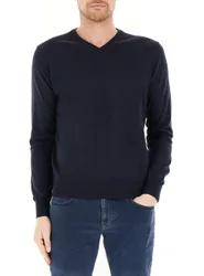 Maglione Scollo a V BLU NAVY XXXL