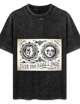 This Too Shall Pass Cute Traditional Tattoo Flash T-Shirt Big Size Loose Fit Tee Shirt - Aliexpress - FashionsVida