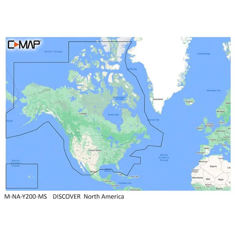 North America Map Multicolour One Size unisex - C-map - FashionsVida
